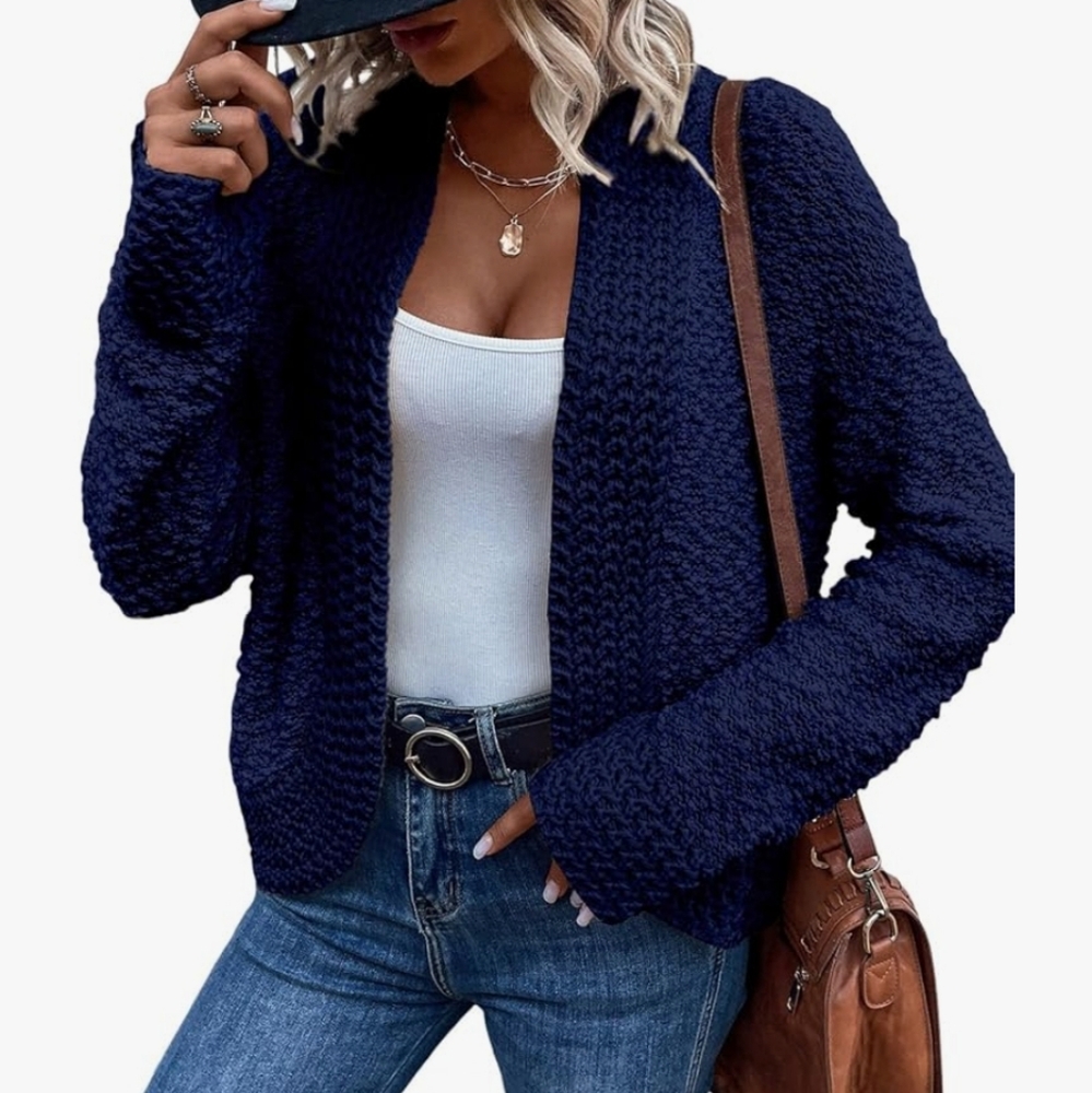 Chic Navy Women's Cardigan